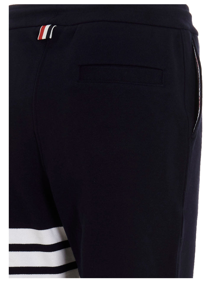Thom Browne Blue Cotton Joggers (Workout Pants)