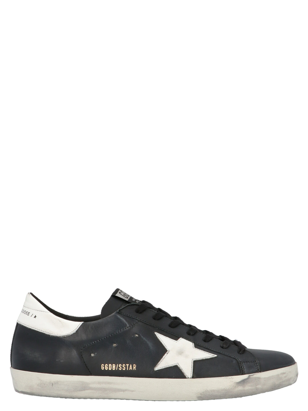 Golden Goose Black Cowhide Low Top Sneakers