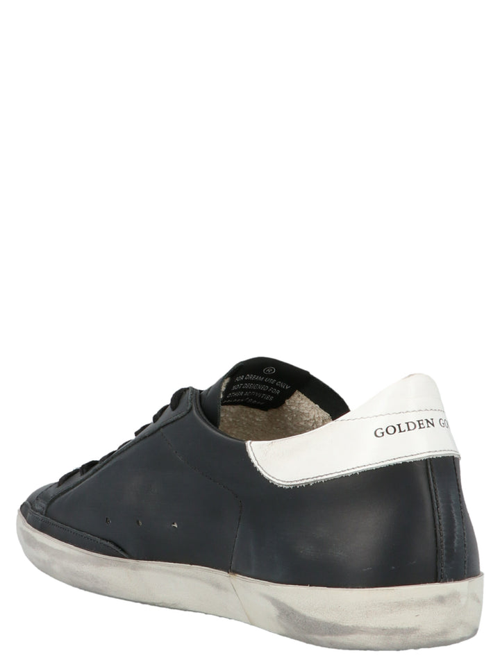Golden Goose Black Cowhide Low Top Sneakers