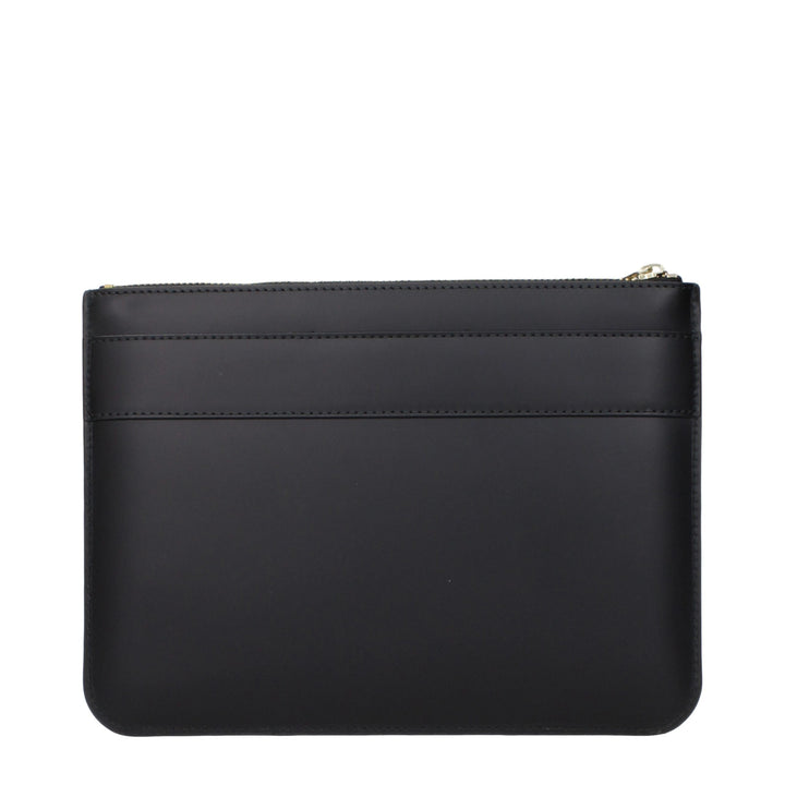 Comme Des Garçons Black Leather Clutch Bag