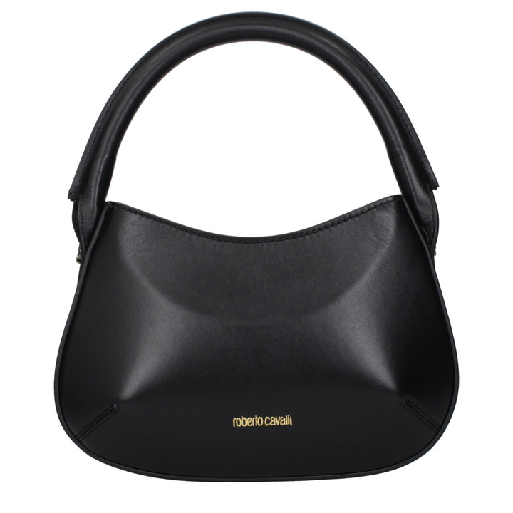 Roberto Cavalli Black Leather Handbag