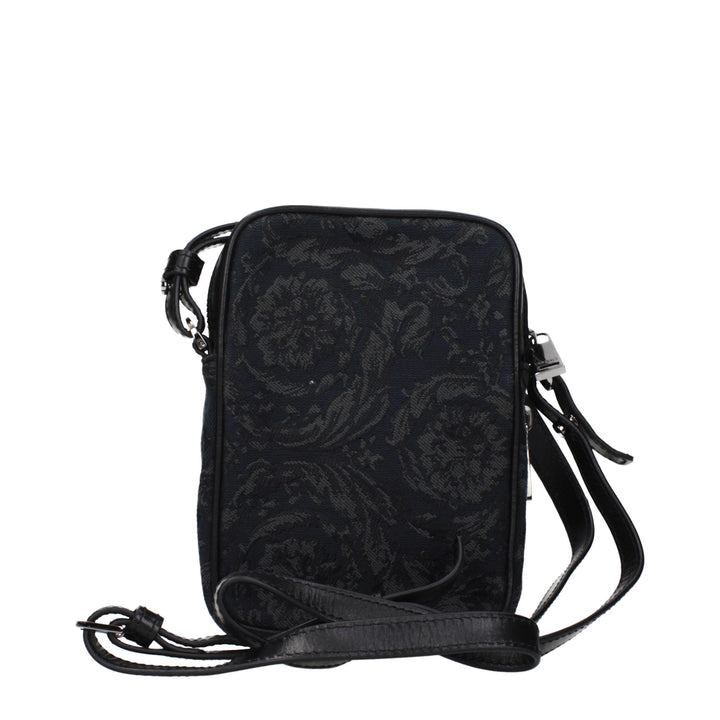 Versace Black Fabric Crossbody Bag