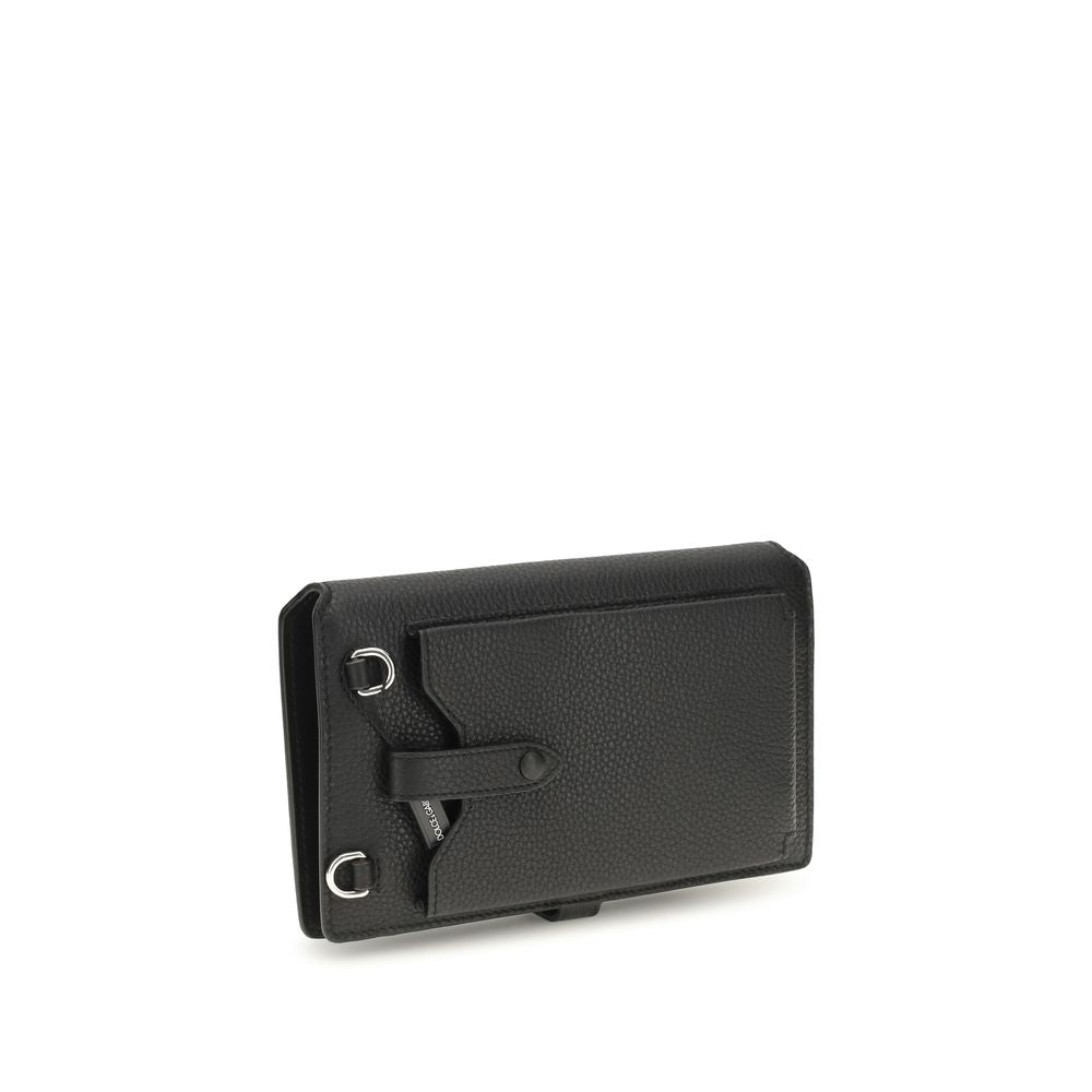 Dolce &amp; Gabbana Black Calf Leather Bos Taurus Shoulder Bag
