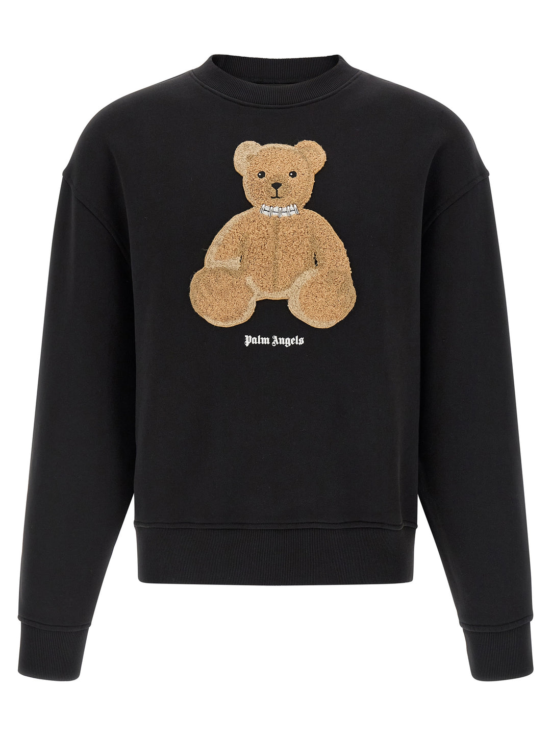 Palm Angels Black Cotton Sweatshirt