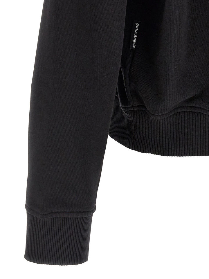 Palm Angels Black Cotton Sweatshirt