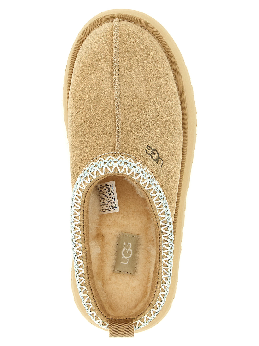 UGG Beige Leather Mules