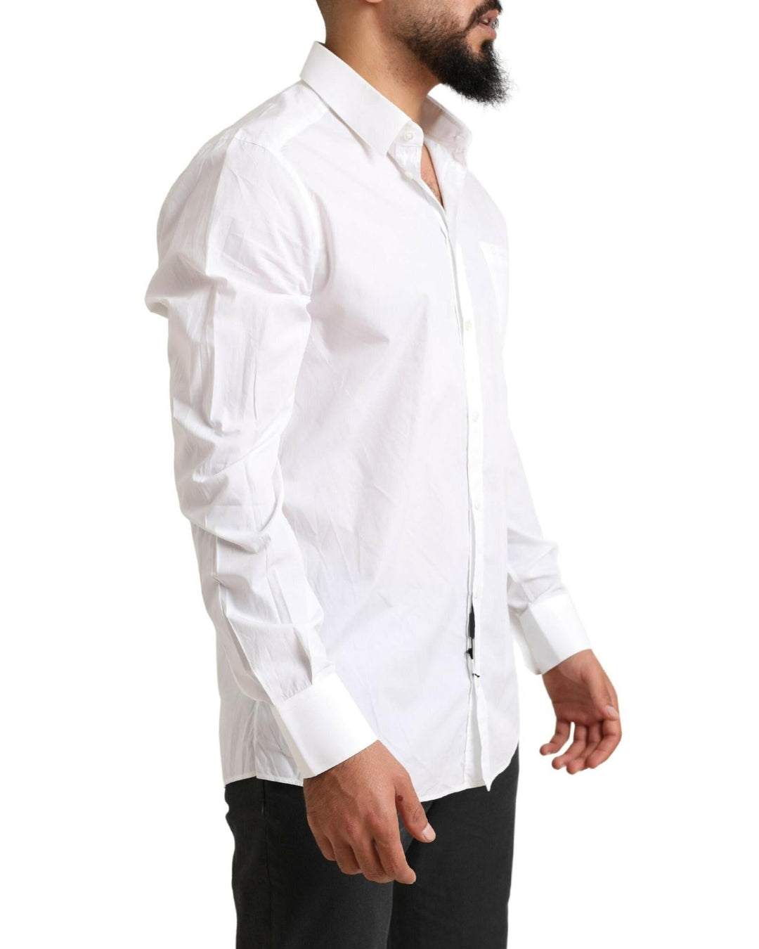 Dolce &amp; Gabbana White Cotton Dress Shirt
