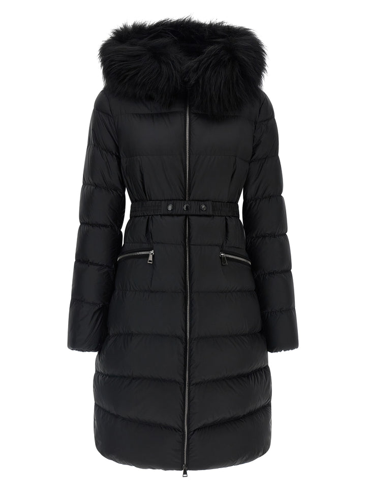 Moncler Black Polyamide Coat