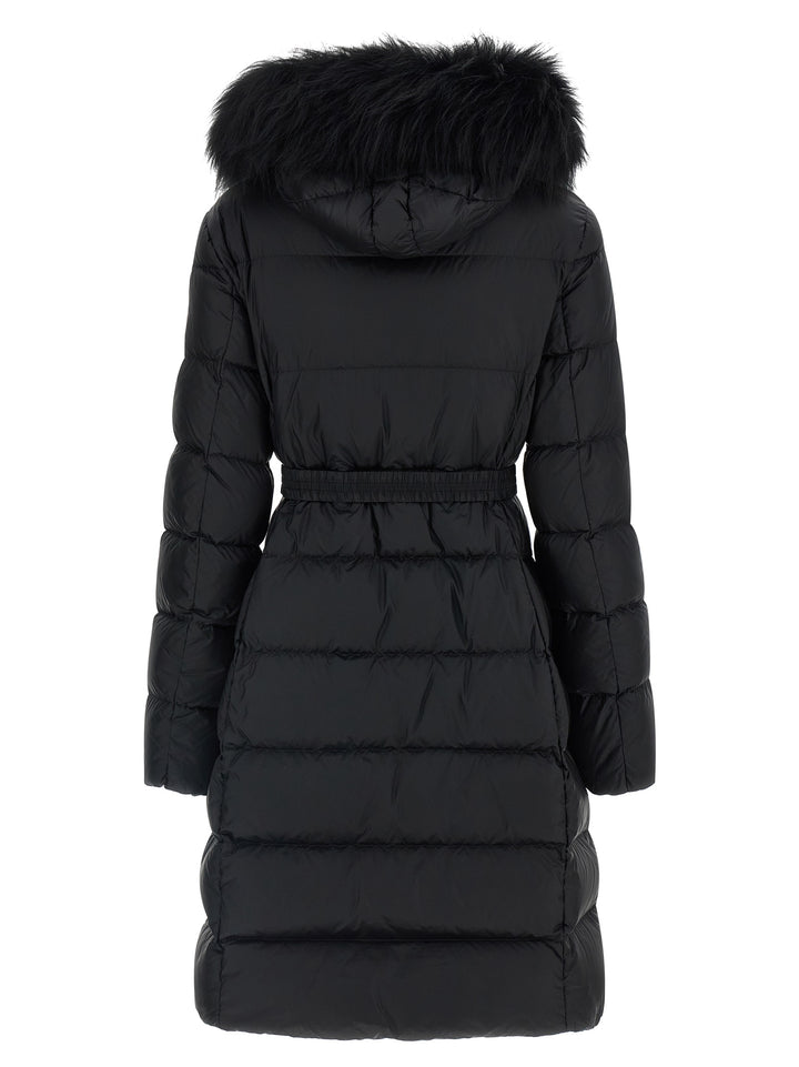 Moncler Black Polyamide Coat