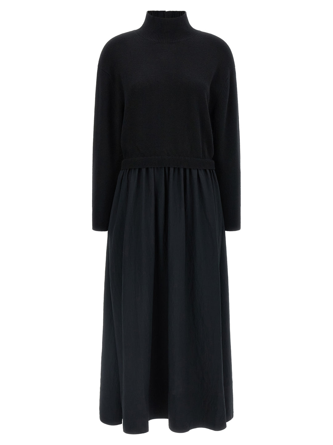 Polo Ralph Lauren Black Wool Long Dress