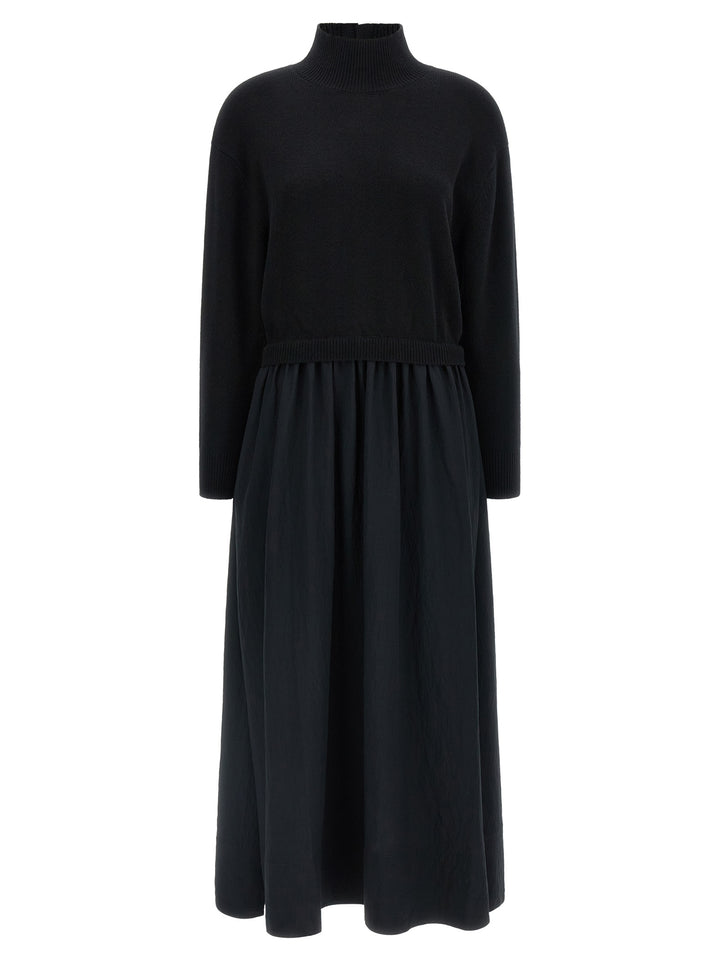 Polo Ralph Lauren Black Wool Long Dress