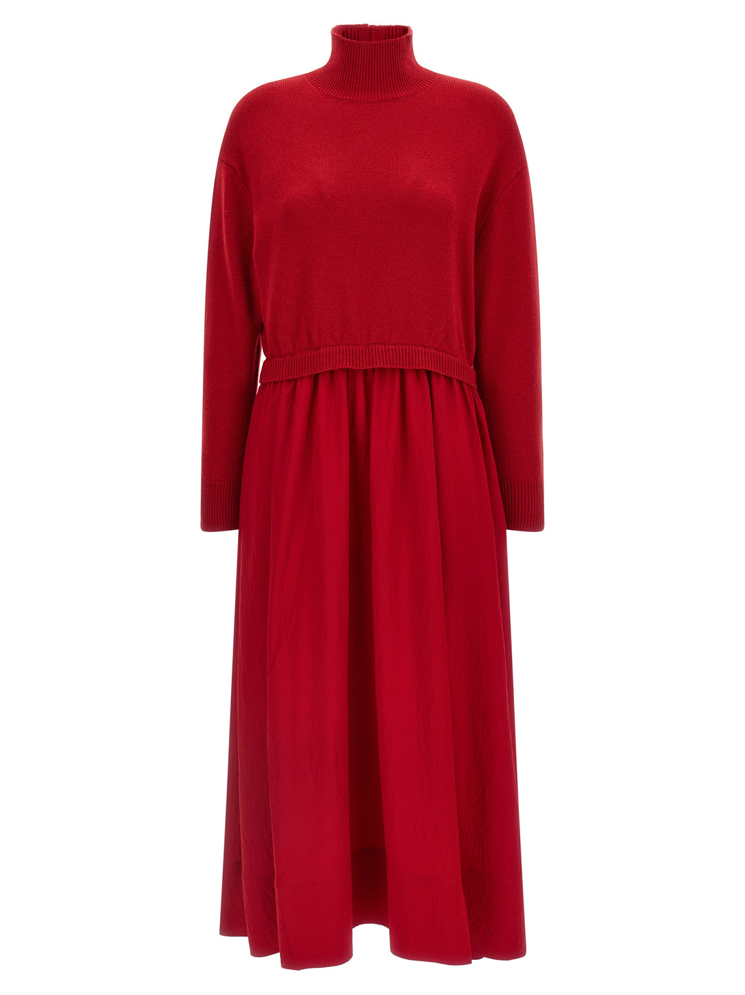 Polo Ralph Lauren Red Wool Long Dress