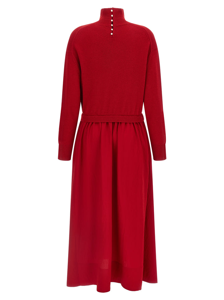 Polo Ralph Lauren Red Wool Long Dress
