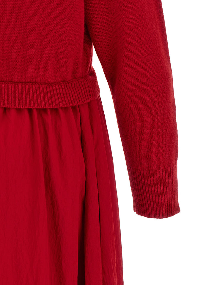 Polo Ralph Lauren Red Wool Long Dress