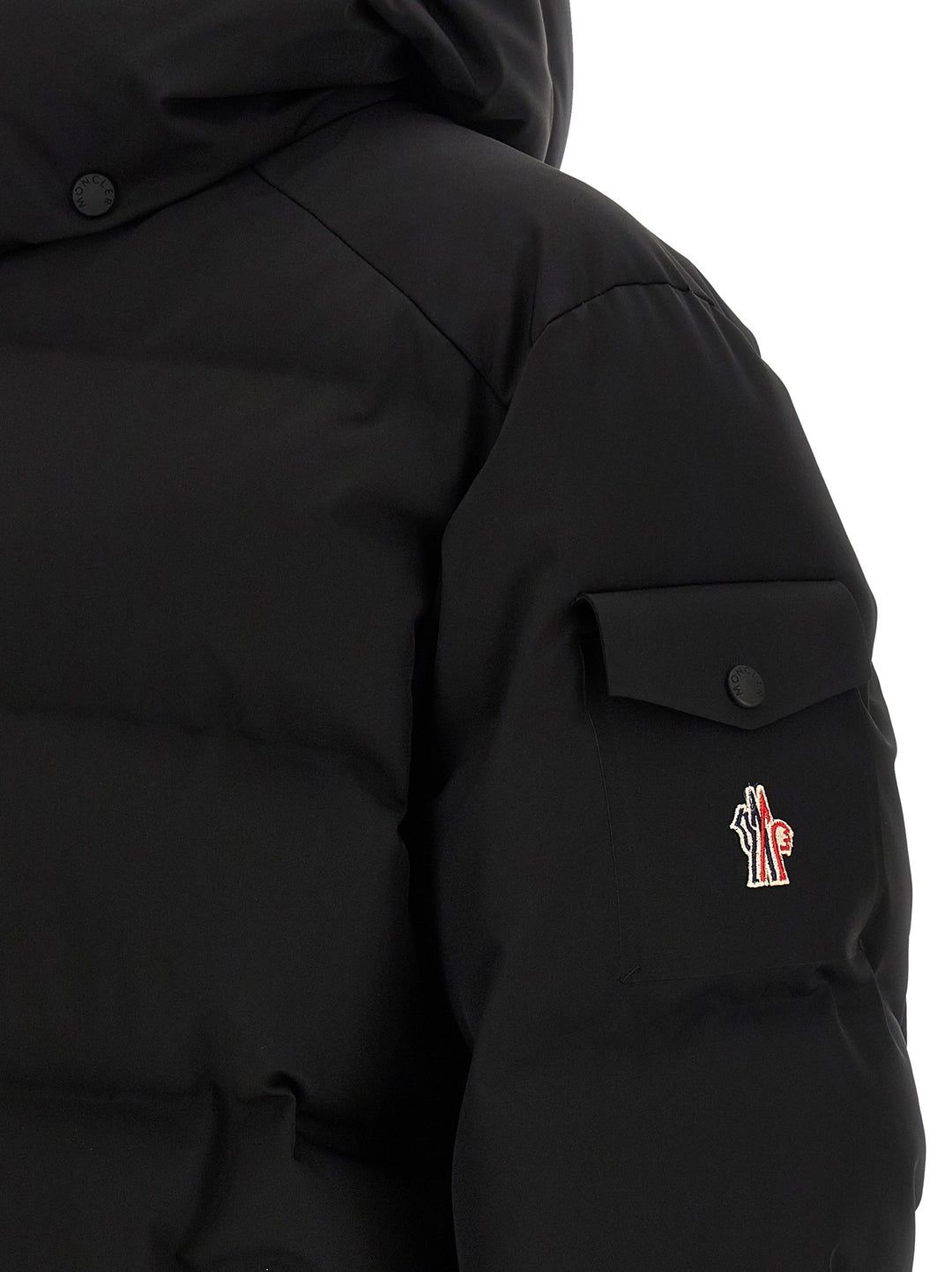 Moncler Grenoble Black Polyamide Full-Length Jacket