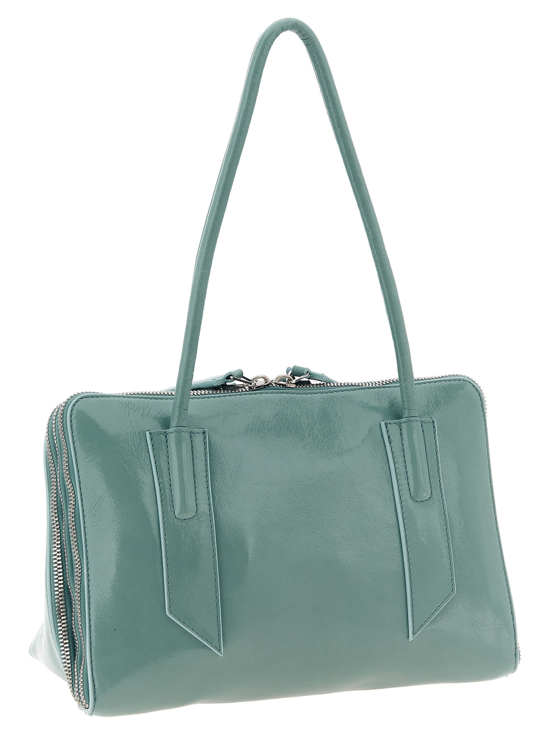The Attico Blue Calfskin Shoulder Bag