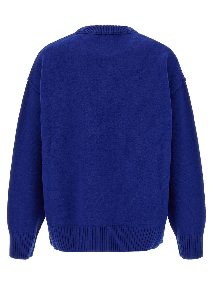 Ami Paris Blue Wool Cardigan