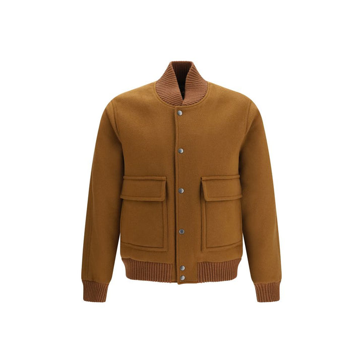 Woolrich Brown Wool Oves Aries Bomber