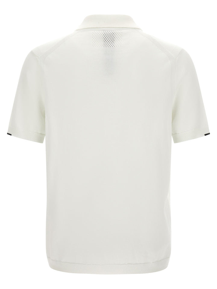 Hugo Boss White Cotton Polo Shirt