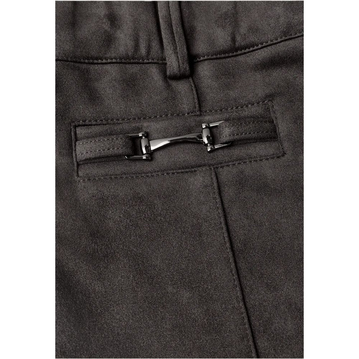 Street One Brown Polyester Casual Pants