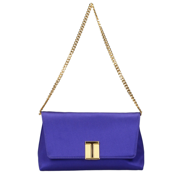 Tom Ford Purple Satin Clutch Bag