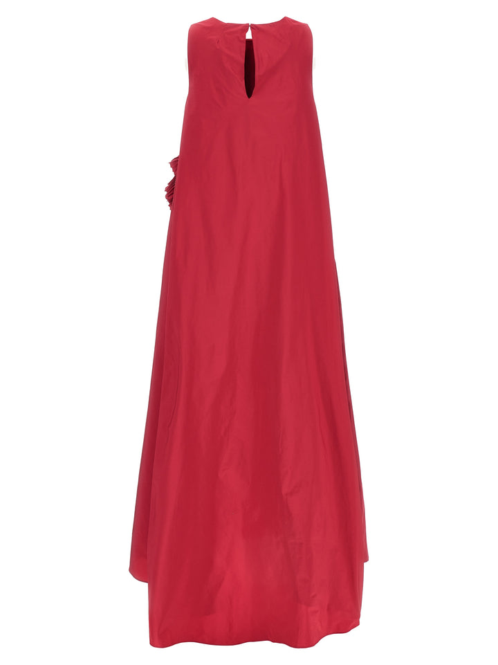 P.A.R.O.S.H. Fuchsia Polyester Long Dress