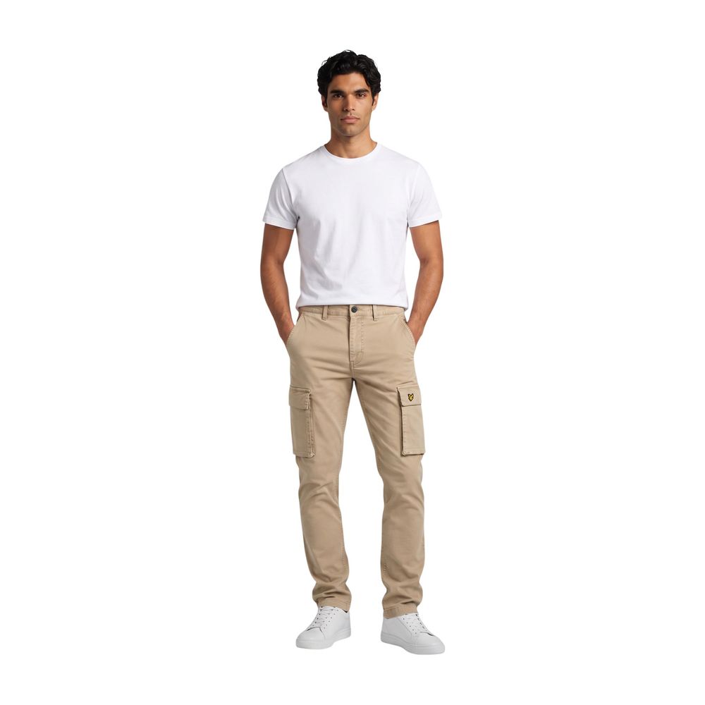 Lyle &amp; Scott Beige Cotton Cargo Pants
