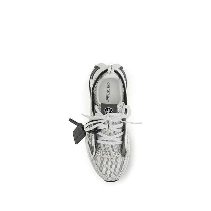 Off-White Multicolor Fabric Athletic Sneakers