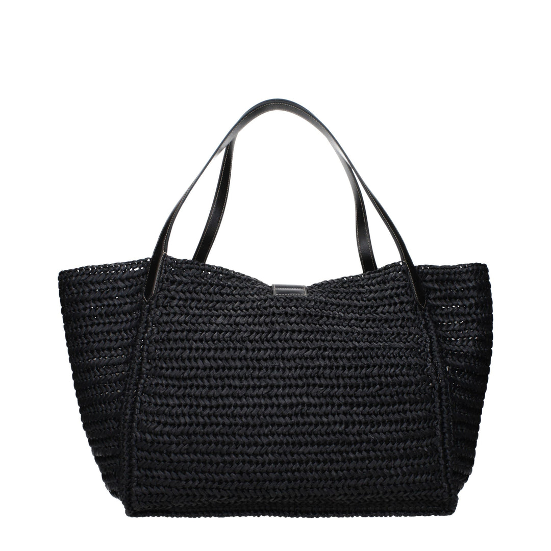 Tom Ford Black Raffia Shoulder Bag