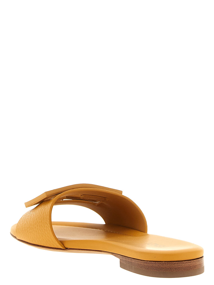 Fendi Multicolor Calfskin Slides