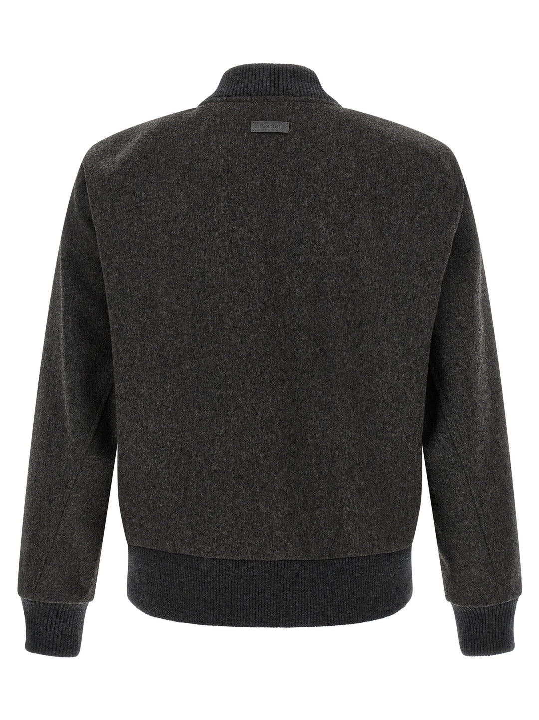 Lardini Gray Virgin Wool Bomber