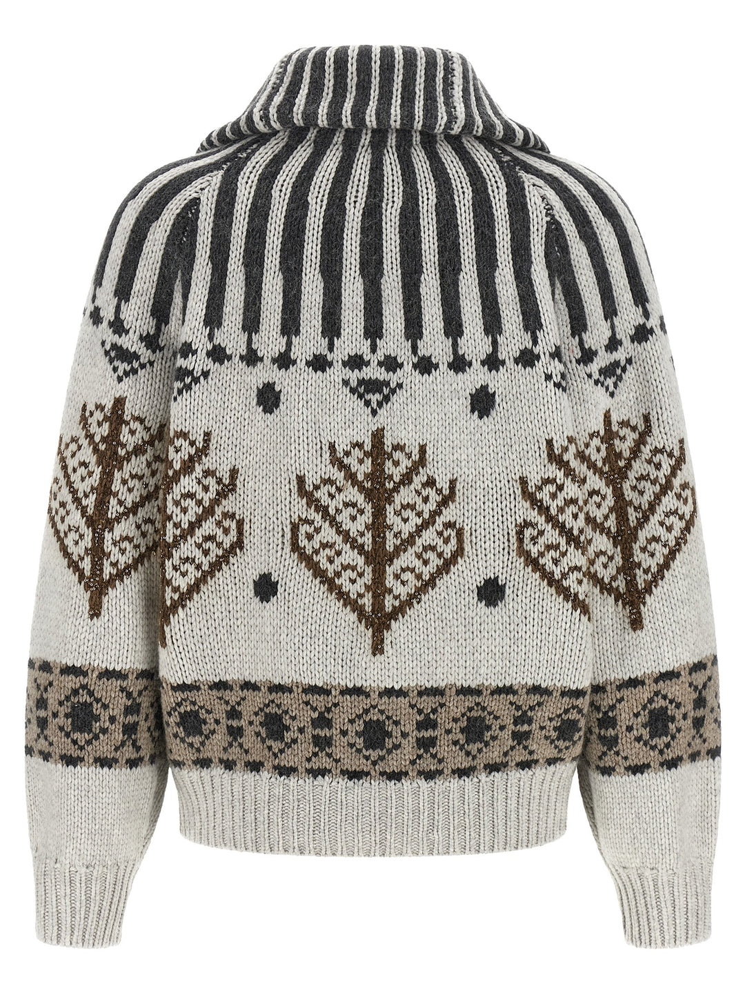 Brunello Cucinelli Multicolor Cashmere Cardigan