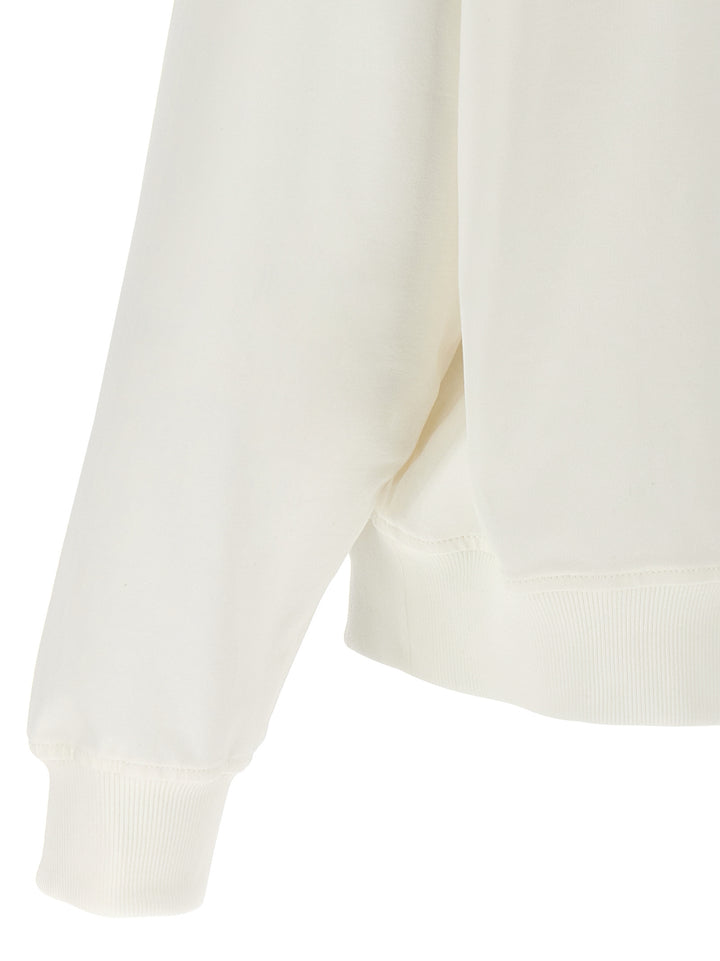 Brunello Cucinelli White Cotton Hoodie