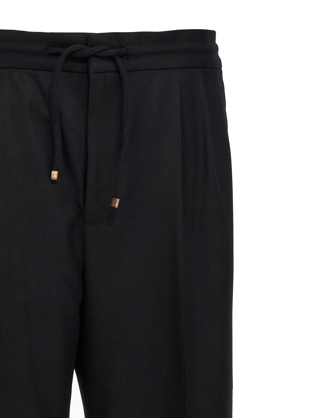Brunello Cucinelli Black Wool Casual Pants