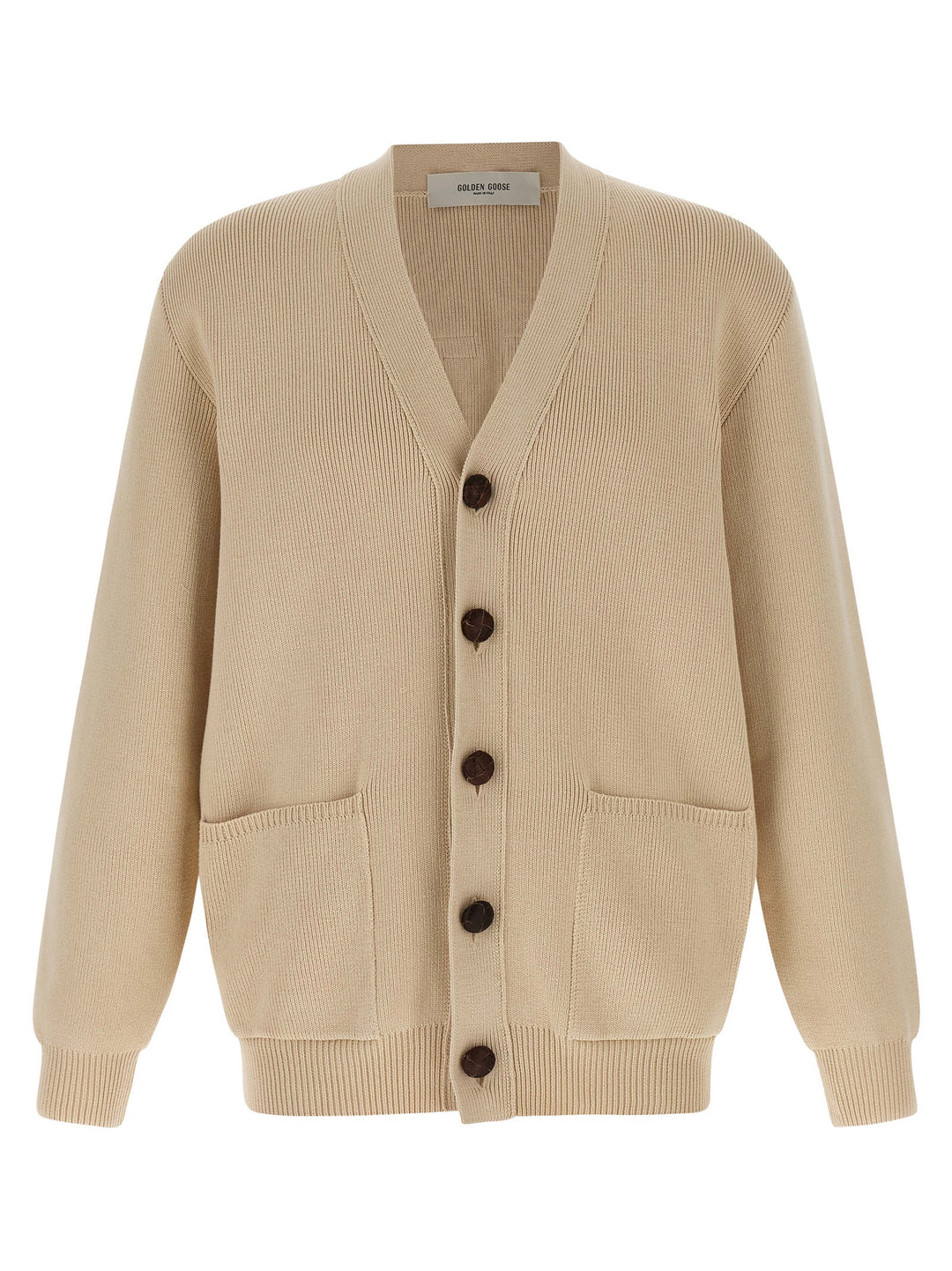 Golden Goose Beige Cotton Cardigan
