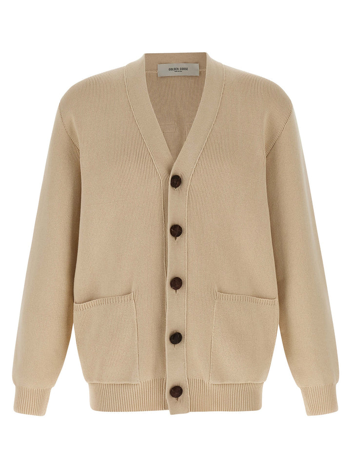 Golden Goose Beige Cotton Cardigan