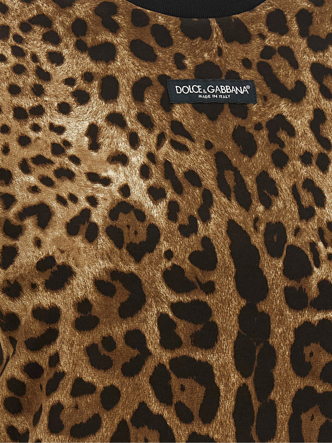 Dolce &amp; Gabbana Brown Cotton T-Shirt