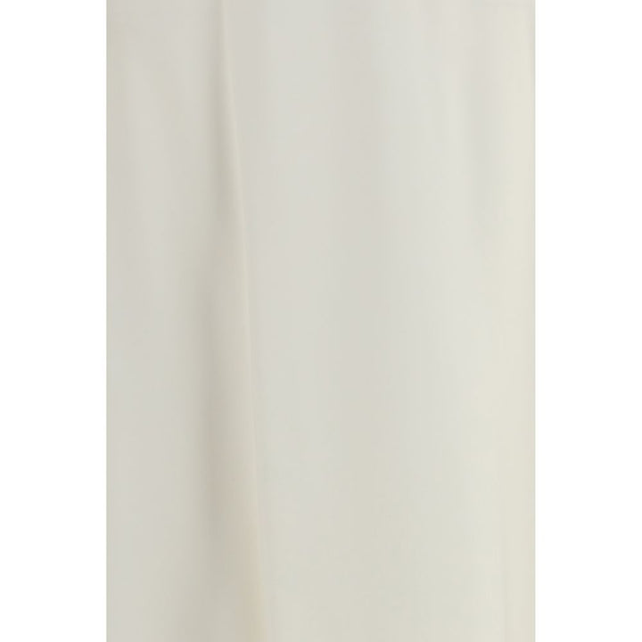 Brunello Cucinelli Beige Wool Oves Aries Midi Skirt