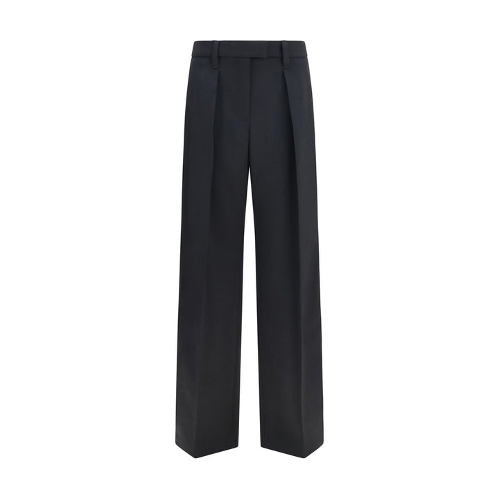 Brunello Cucinelli Black Wool Oves Aries Dress Pants