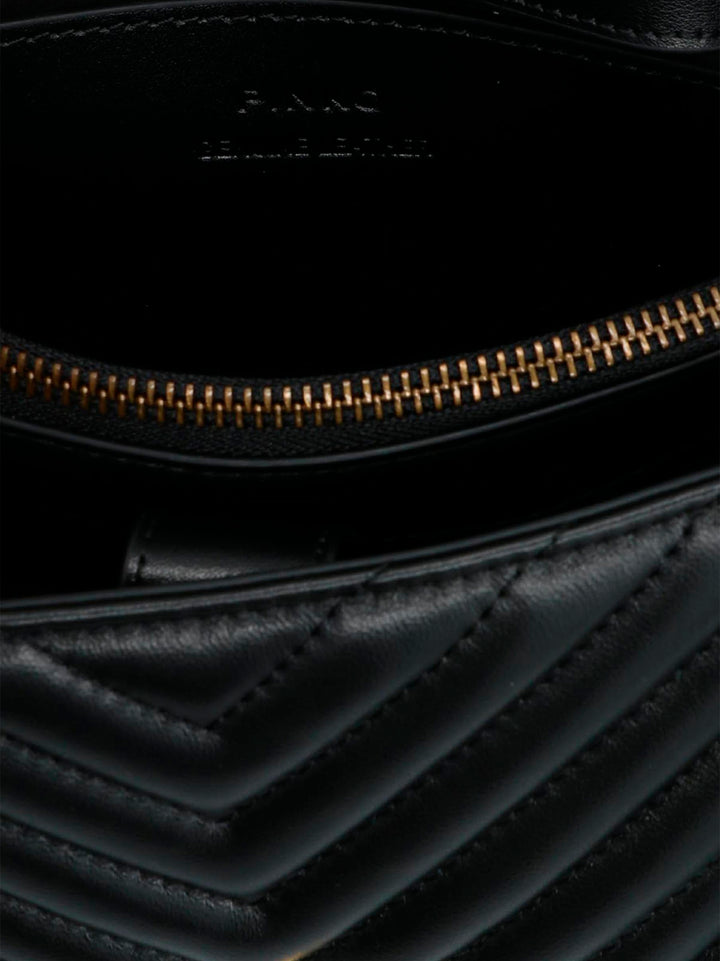 PINKO Black Lambskin Handbag
