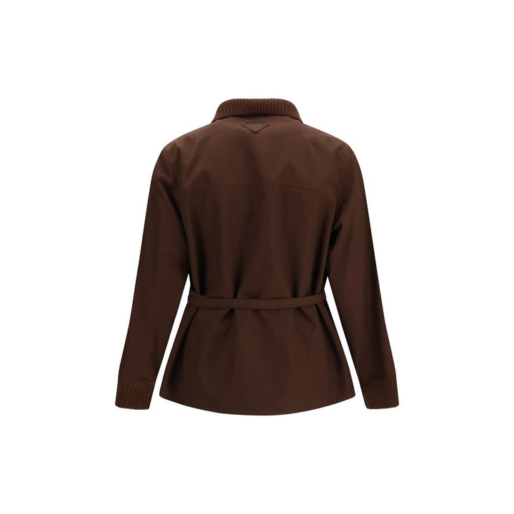 Prada Brown Polyester Shell Jacket