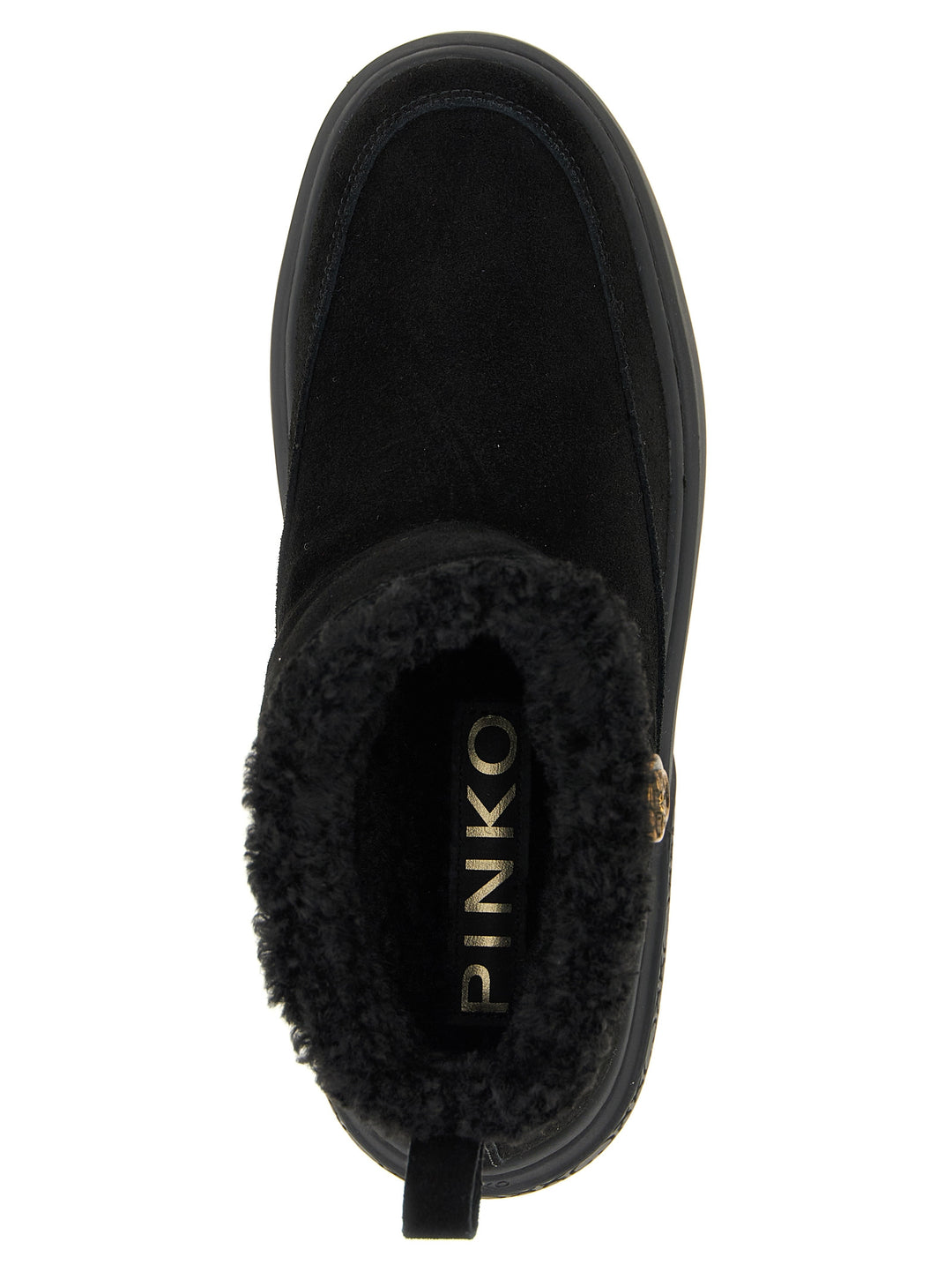 PINKO Black Polyester Ankle Boots