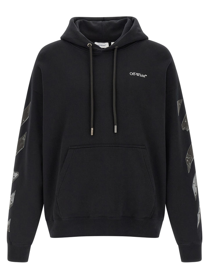 Off-White Black Cotton Sweatshirt