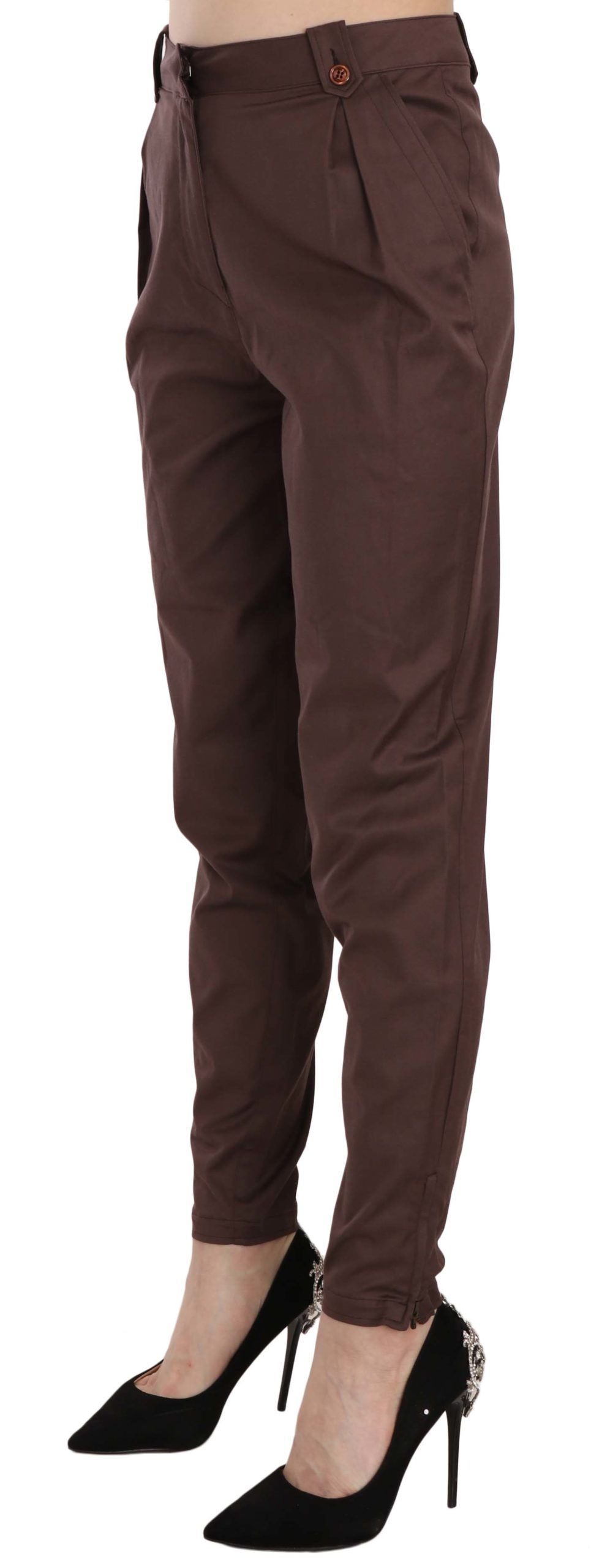 Pantalones cónicos de cintura alta Just Cavalli Slay