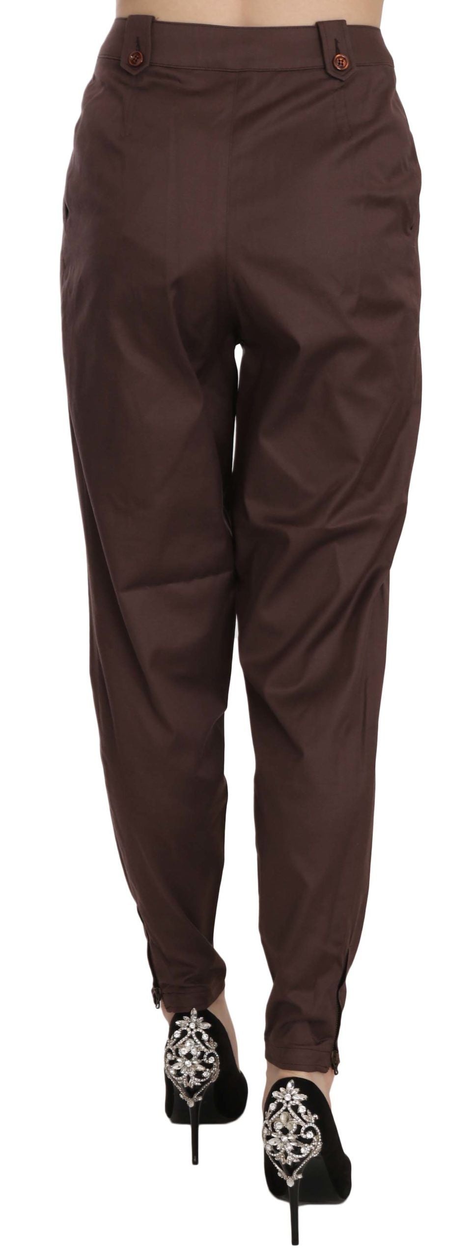 Pantalones cónicos de cintura alta Just Cavalli Slay