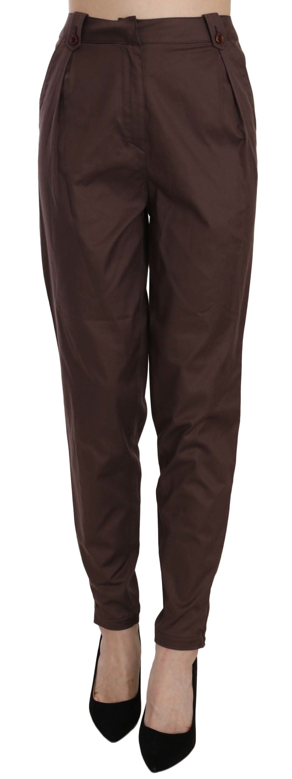 Pantalones cónicos de cintura alta Just Cavalli Slay
