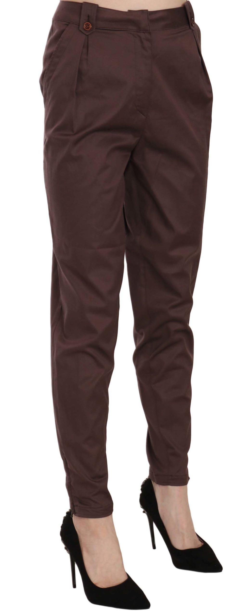 Pantalones cónicos de cintura alta Just Cavalli Slay