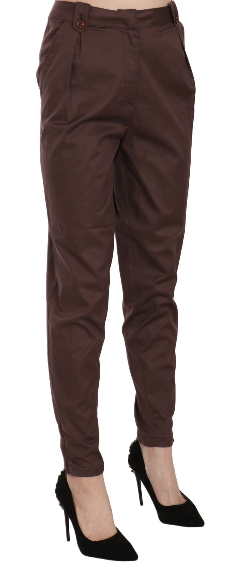 Pantalones cónicos de cintura alta Just Cavalli Slay