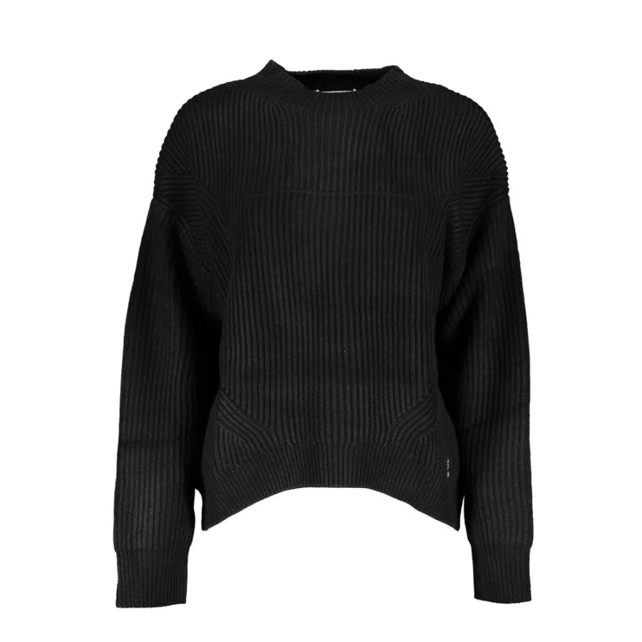 Patrizia Pepe Black Acrylic Women’s Turtleneck Sweater