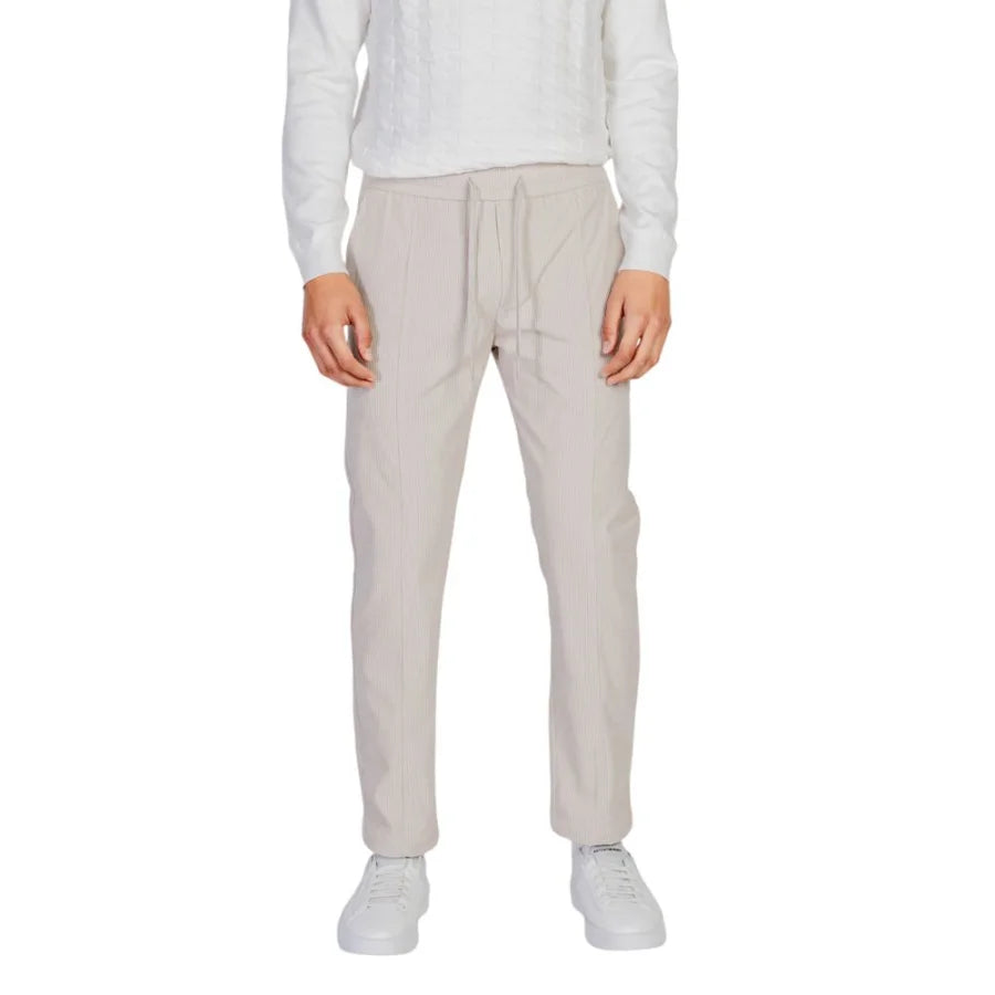 Antony Morato Beige Polyester Casual Pants